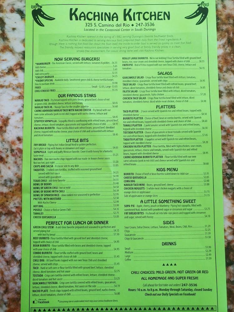 Kachina Kitchen Menu image 1